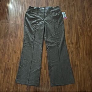 NWT Apt 9 Brown Curvy Fit Straight Leg Trouser Pants size 12